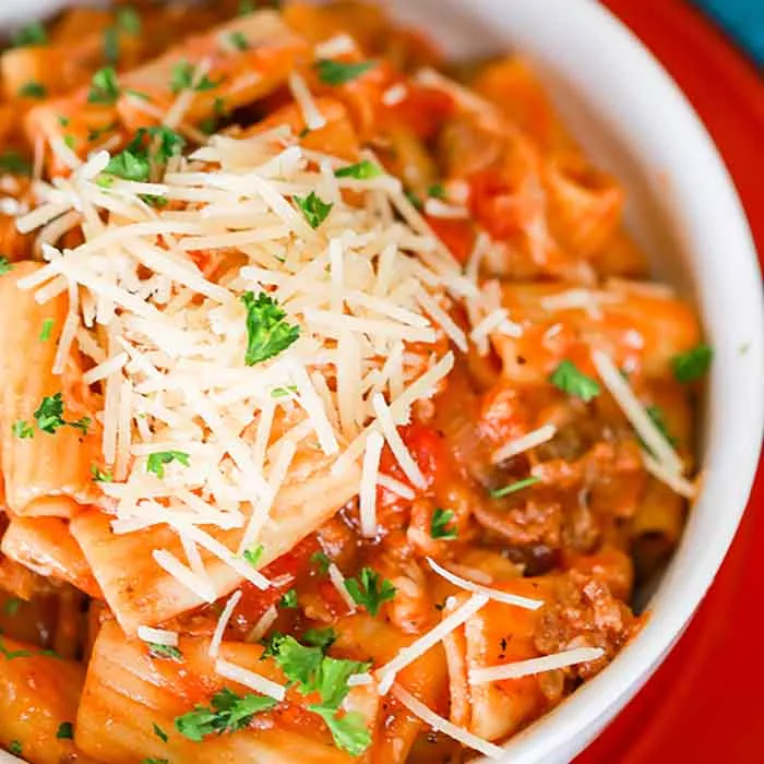 Crock Pot Rigatoni