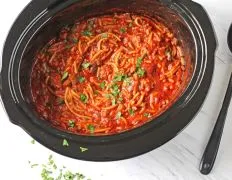 Crock Pot Spaghetti