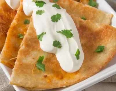 Crockpot Chicken Quesadillas