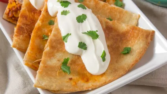 Crockpot Chicken Quesadillas