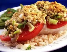 Crowned Cod Delight with Fresh Tomato Topping