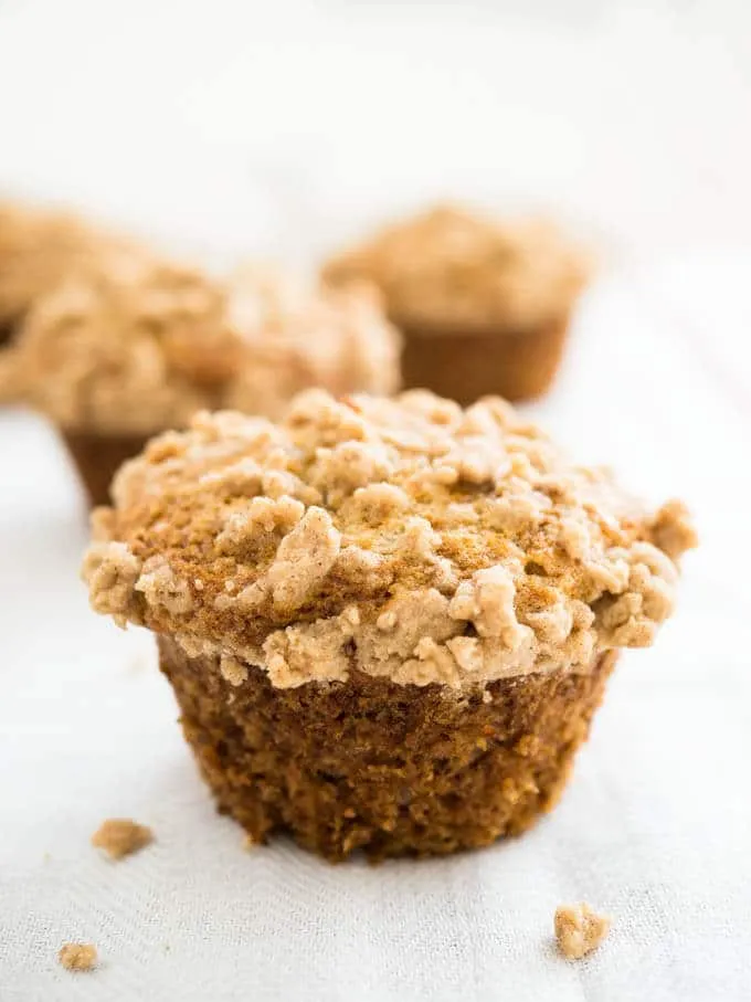 Crumb Topped Banana Muffins