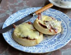 Crumpets With Cheese &Amp; Bacon