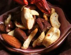 Crunchy Spicy Roasted Nuts Snack Mix Recipe