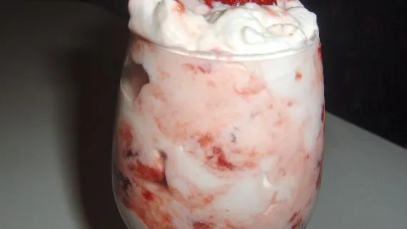 Crushed Strawberries And Cream