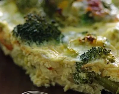 Crustless Broccoli And Cheese Quiche