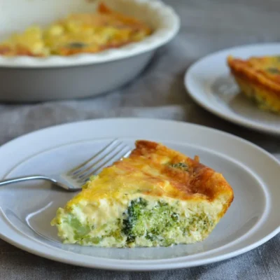 Crustless Broccoli Cheddar Quiche