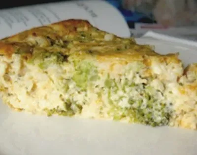 Crustless Feta And Cheddar Quiche