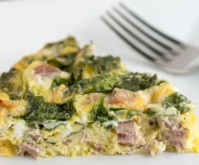 Crustless Ham And Cheese Quiche