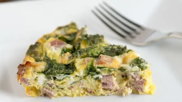 Crustless Ham And Cheese Quiche