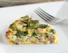 Crustless Ham And Cheese Quiche