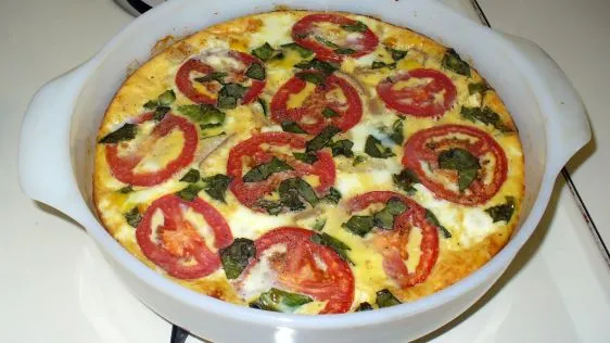 Crustless Tomato Quiche