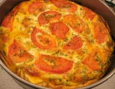 Crustless Zucchini And Tomato Quiche