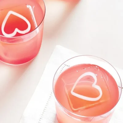 Crystal Clear Punch With Fruit Cubes