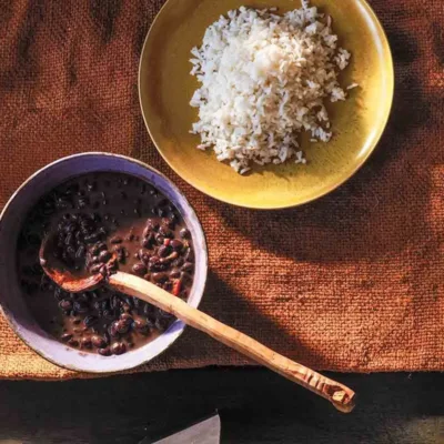 Cuban Black Bean Soup -Healthier Version