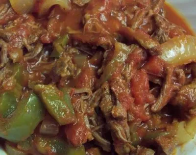 Cuban Flank Steak And Pepper Stew