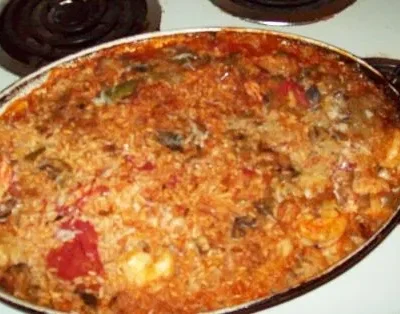 Cuban Shrimp Casserole - Caserola De