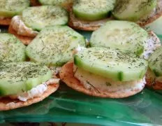 Cucumber And Cream Cheese Appetizers