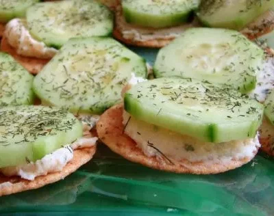 Cucumber And Cream Cheese Appetizers