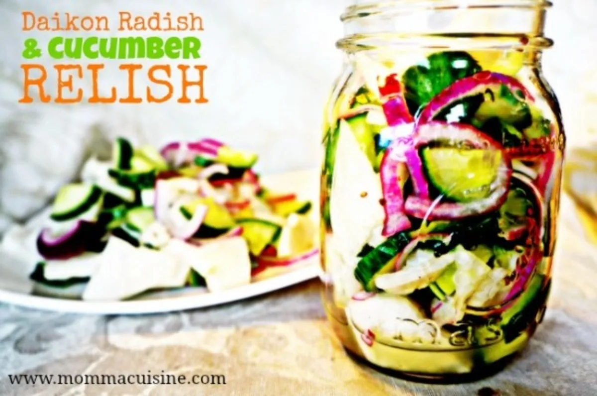 Cucumber And Daikon Relishes