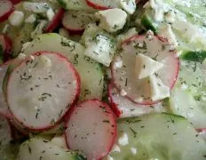 Cucumber Dill Salad With Radish And Feta