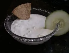 Cucumber Yogurt Dip With Greek Pita Chips