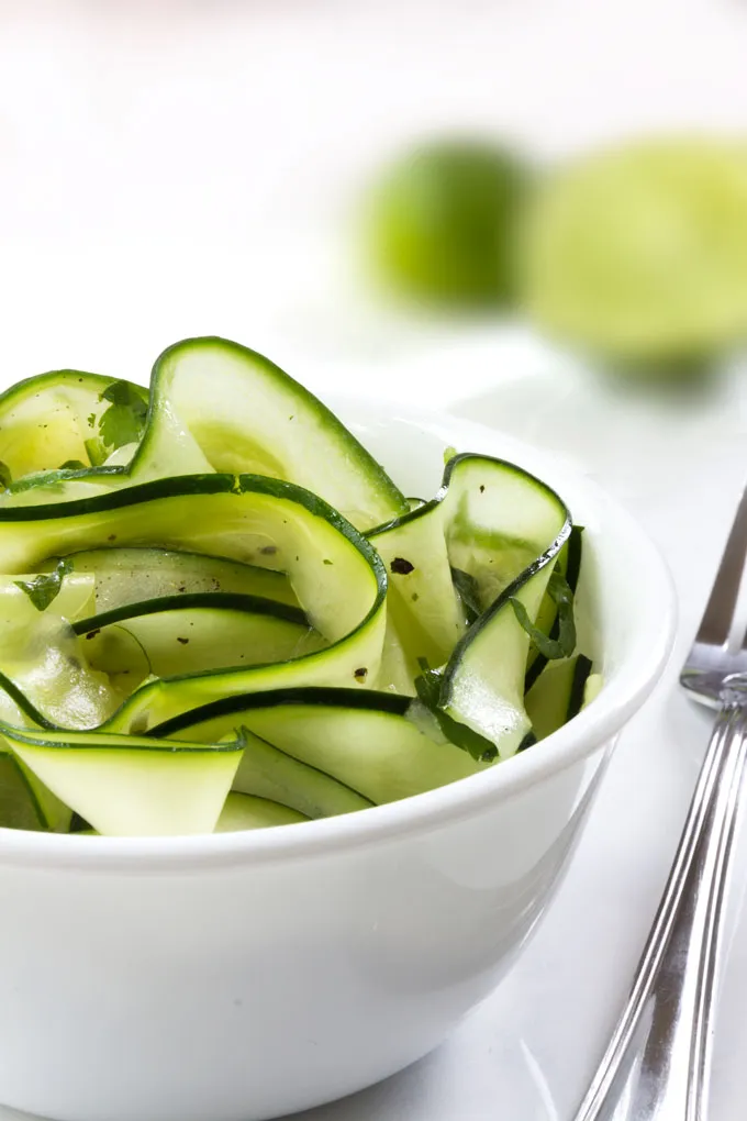 Cucumber Zucchini Salad