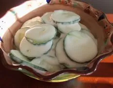 Cucumbers With Easy Dressing