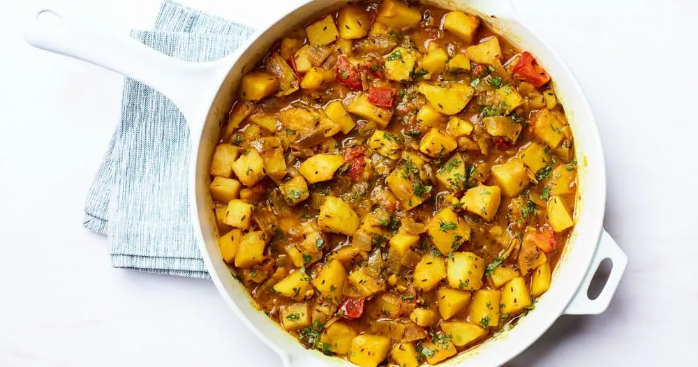 Cumin Potatoes And Tomatoes