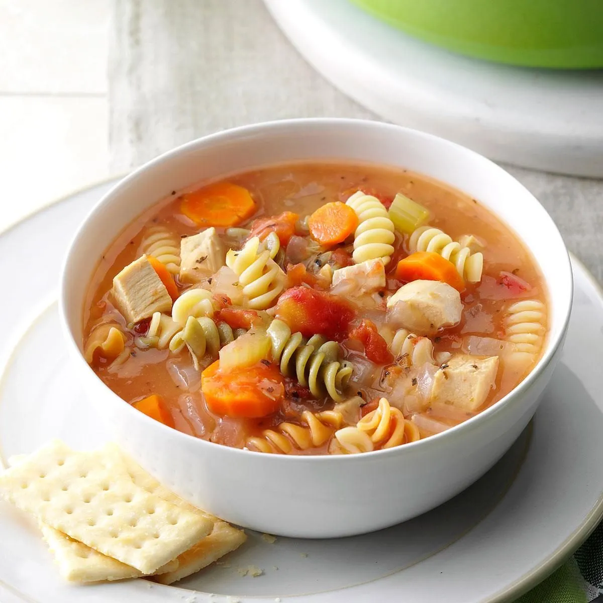 Curly Noodle Soup With Chicken