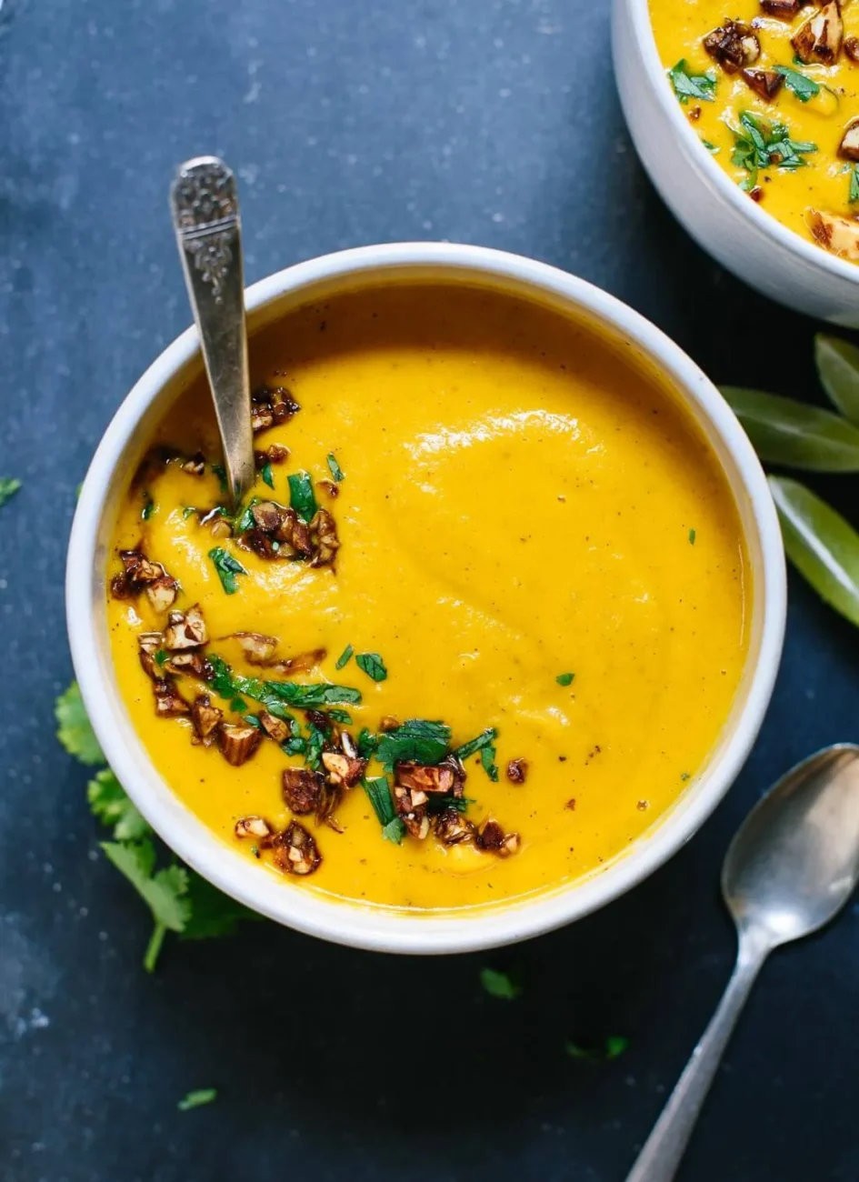 Curried Almond Sweet Potato Soup