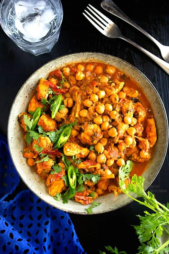 Curried Chicken And Chickpeas