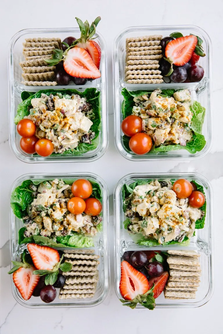 Curried Chicken Salad With Fruit And Veggies