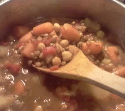 Curried Lentil And Chickpea Stew