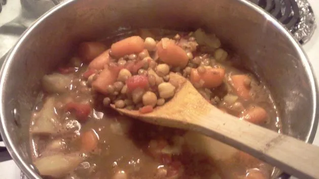 Curried Lentil And Chickpea Stew