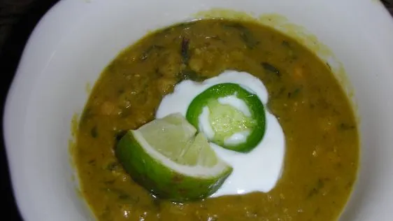 Curried Red Lentil And Swiss Chard Soup