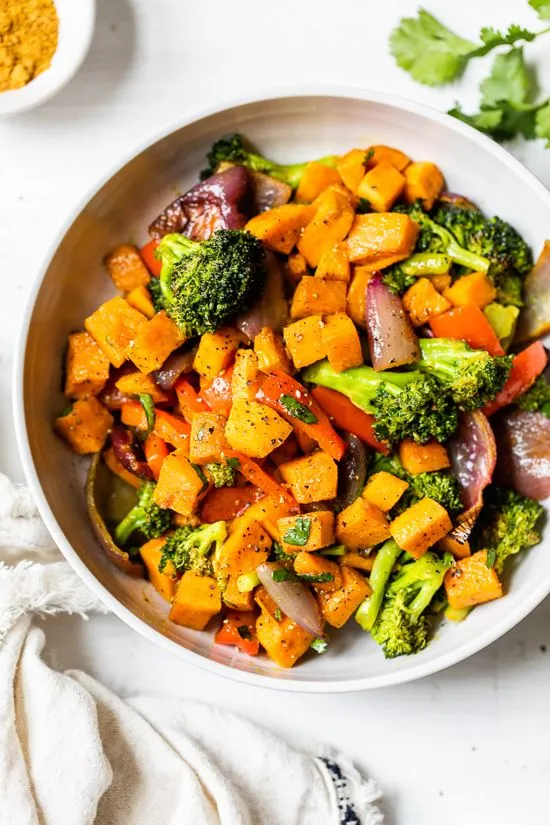 Curried Roasted Vegetable Salad – Easy Sheet Pan Recipe