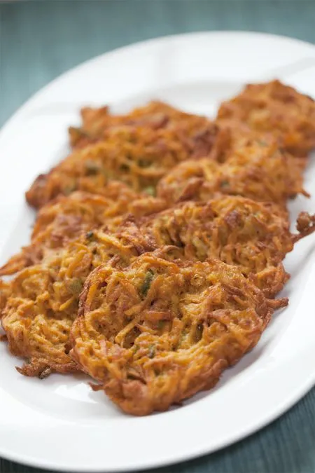 Curried Sweet Potato Latkes