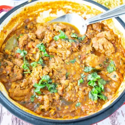 Curry Lentils With Chicken