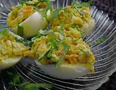 Curry Stuffed Eggs