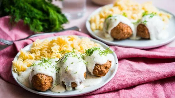 Danish Meatballs With Creamy Dill