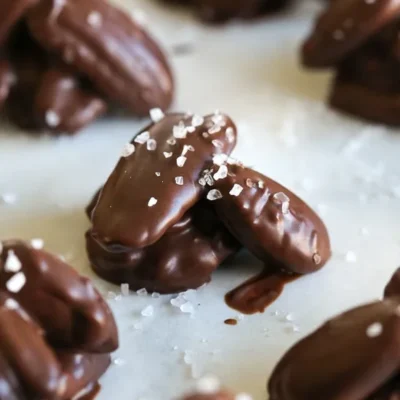 Dark Chocolate Nut Clusters With Sea Salt