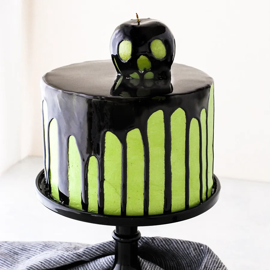 Dark Creepy Gory Chocolate Cake