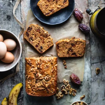 Dates And Walnuts In A Loaf