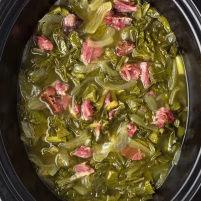 Day 1 Crock Pot Collard Greens