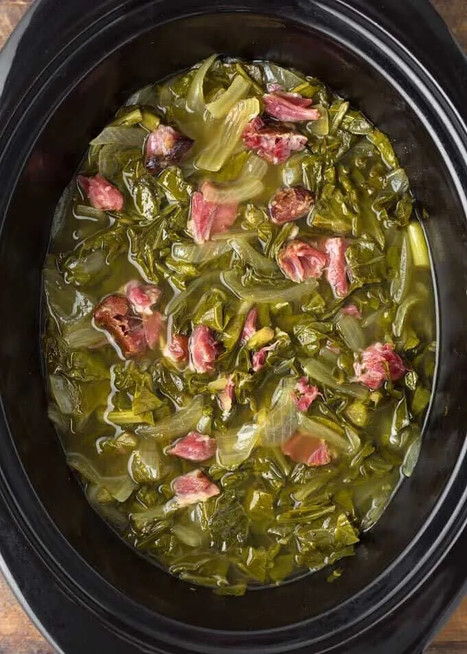 Day 1 Crock Pot Collard Greens