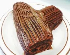 Decadent Chocolate Log Cake Recipe