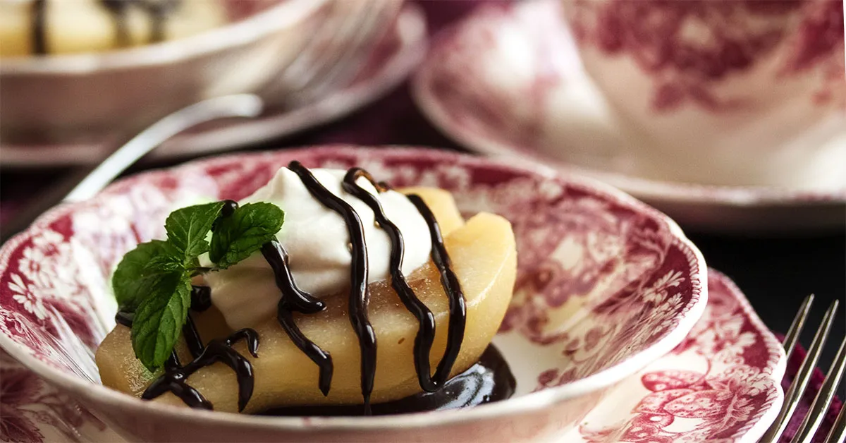 Decadent Chocolate Mascarpone and Spiced Pear Dessert