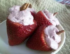 Decadent Cream Cheese Filled Strawberries