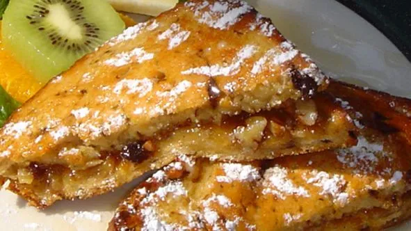 Decadent Pecan Pie Stuffed French Toast Recipe